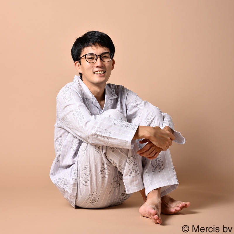 おやすミッフィーちゃんパジャマ（グレー×アイボリー）XL / オードリー