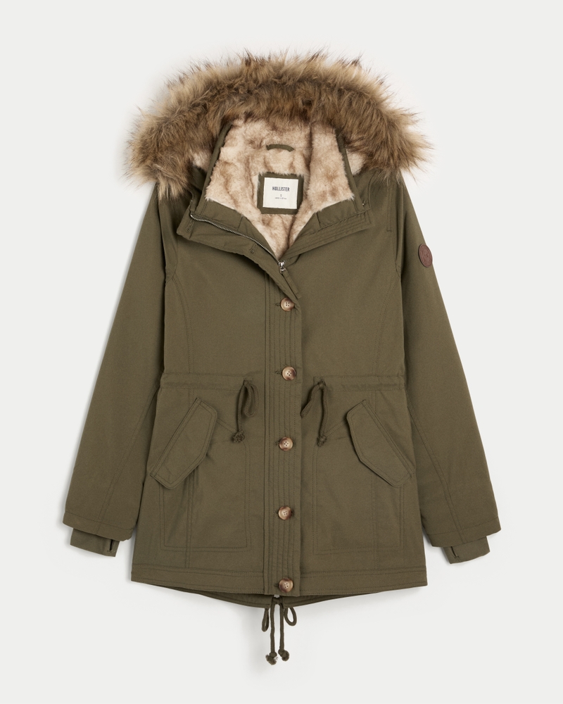 Women's Faux Fur-Lined Parka | Women's Clearance | HollisterCo.com