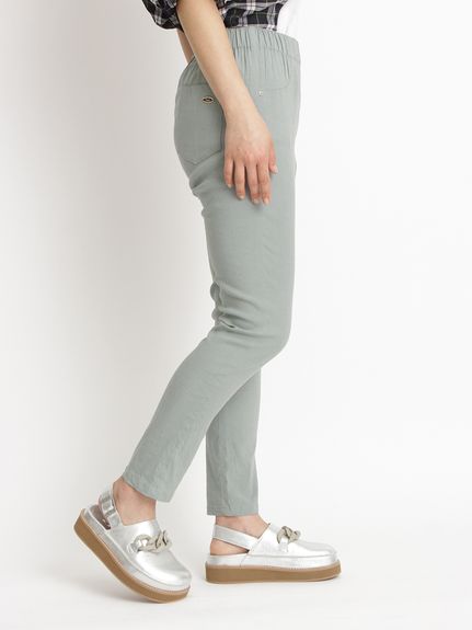 リネンリヨセルストレッチレギンスパンツ（レギパン）｜H.A.K（ハク