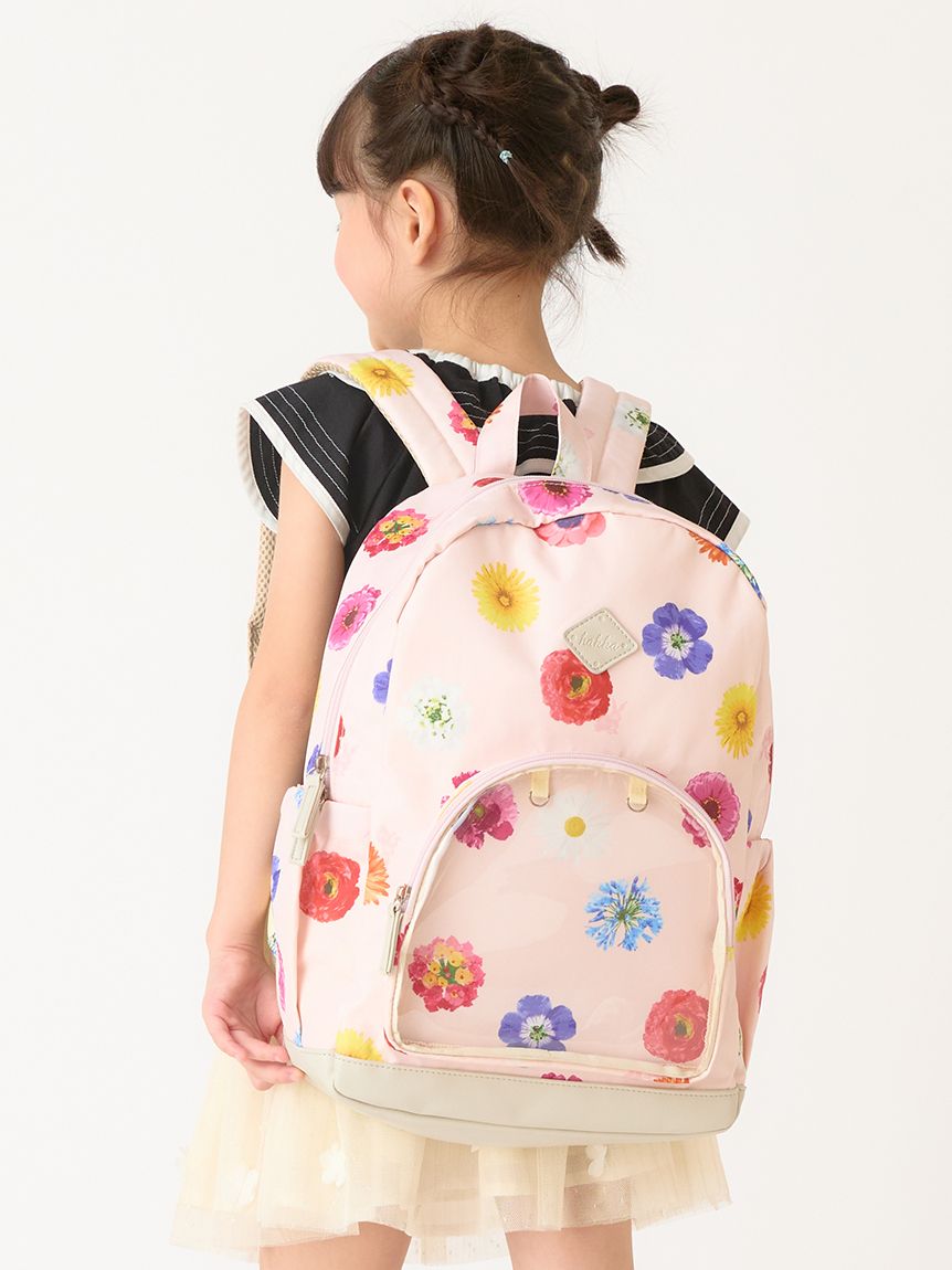 フラワーMIXプリントリュック（リュック）｜hakka kids（ハッカ