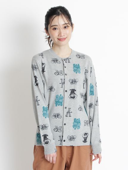 SUPER HAKKA×さかたきよこ 2/20コットン「daydream」プリントニット