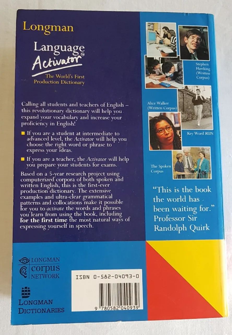 Longman Language Activator: World's First Production Dictionary