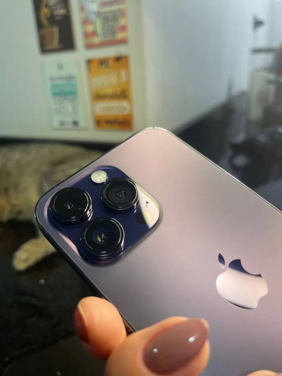 iPhone 14 Pro Max 256GB Roxo (Deep Purple) | Caixa + Cabo