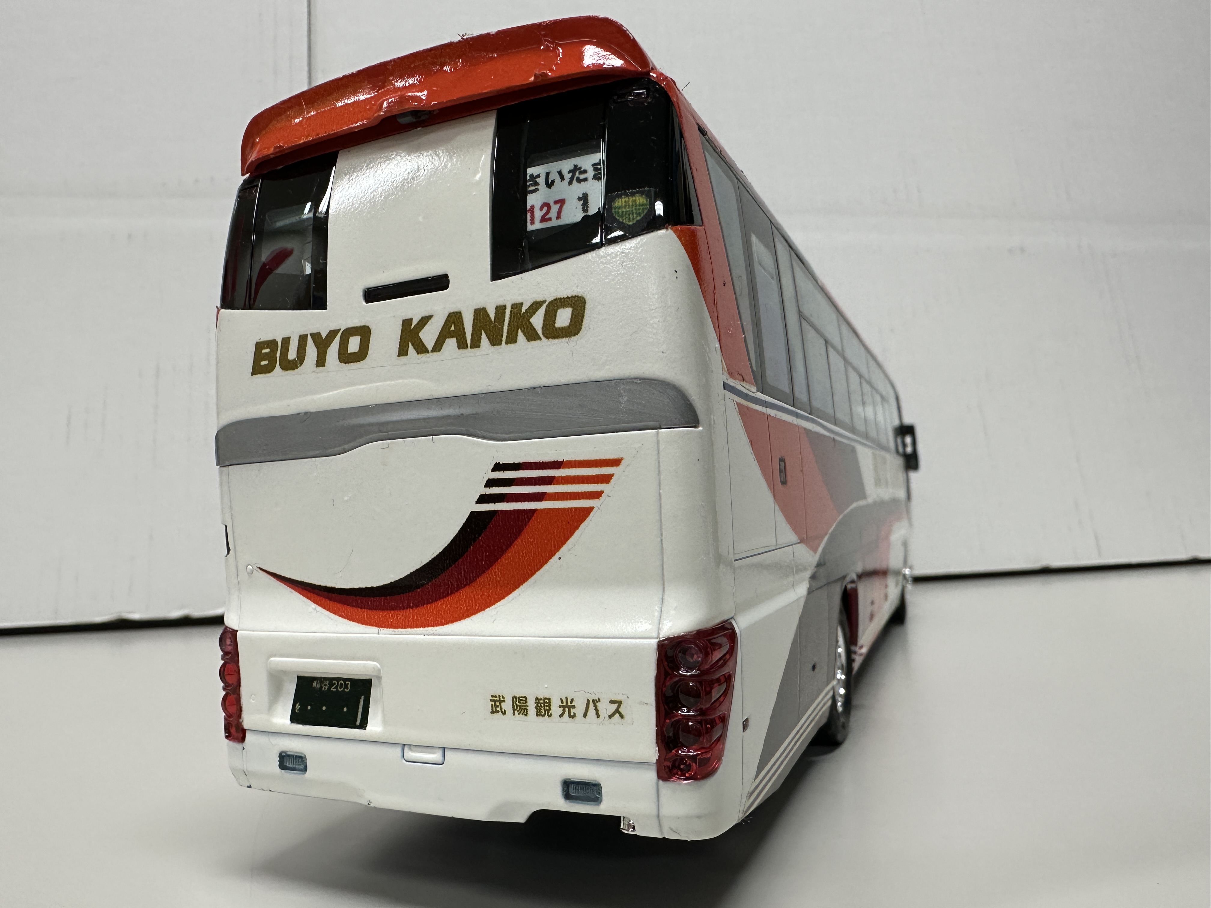 1/32 いすゞガーラスーパーハイデッカ 素人組立品 1/32 いすゞガーラ