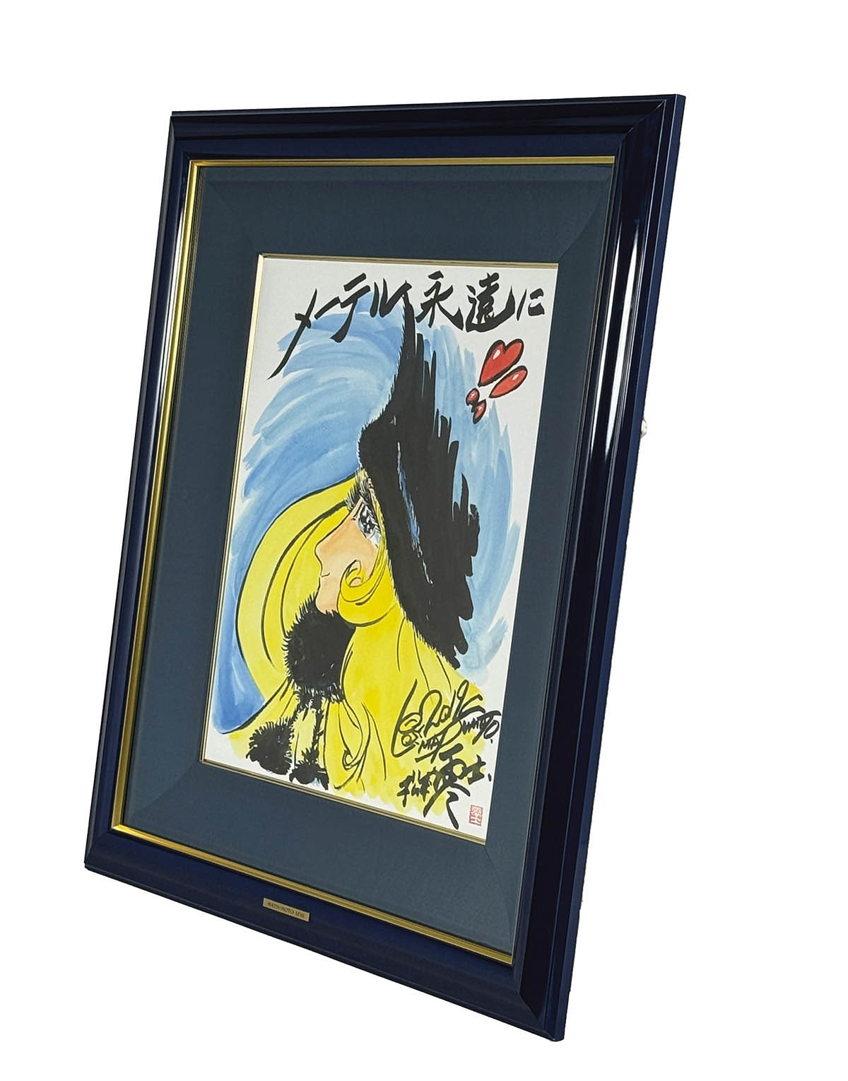 3016] 松本零士 直筆カラーイラスト「銀河鉄道999」メーテル永遠に!!