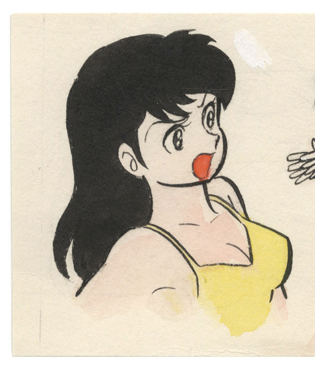 永井豪とダイナミックプロ直筆カラーイラスト「ハレンチ学園」