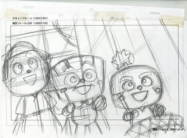 それいけ!アンパンマン ラフ原画