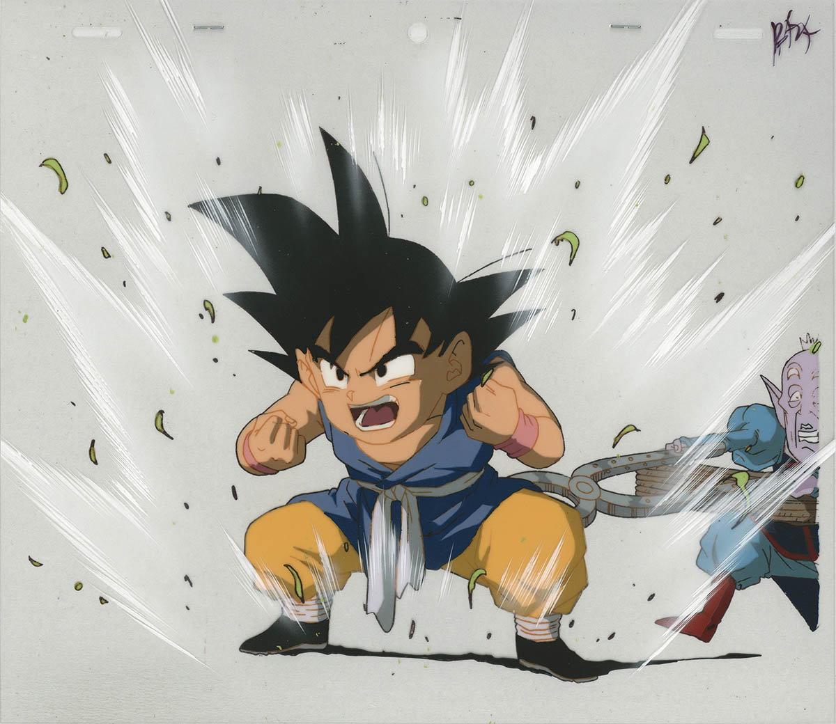 ドラゴンボールGT トランクス セル画 背景付 原画 動画 タイムシート