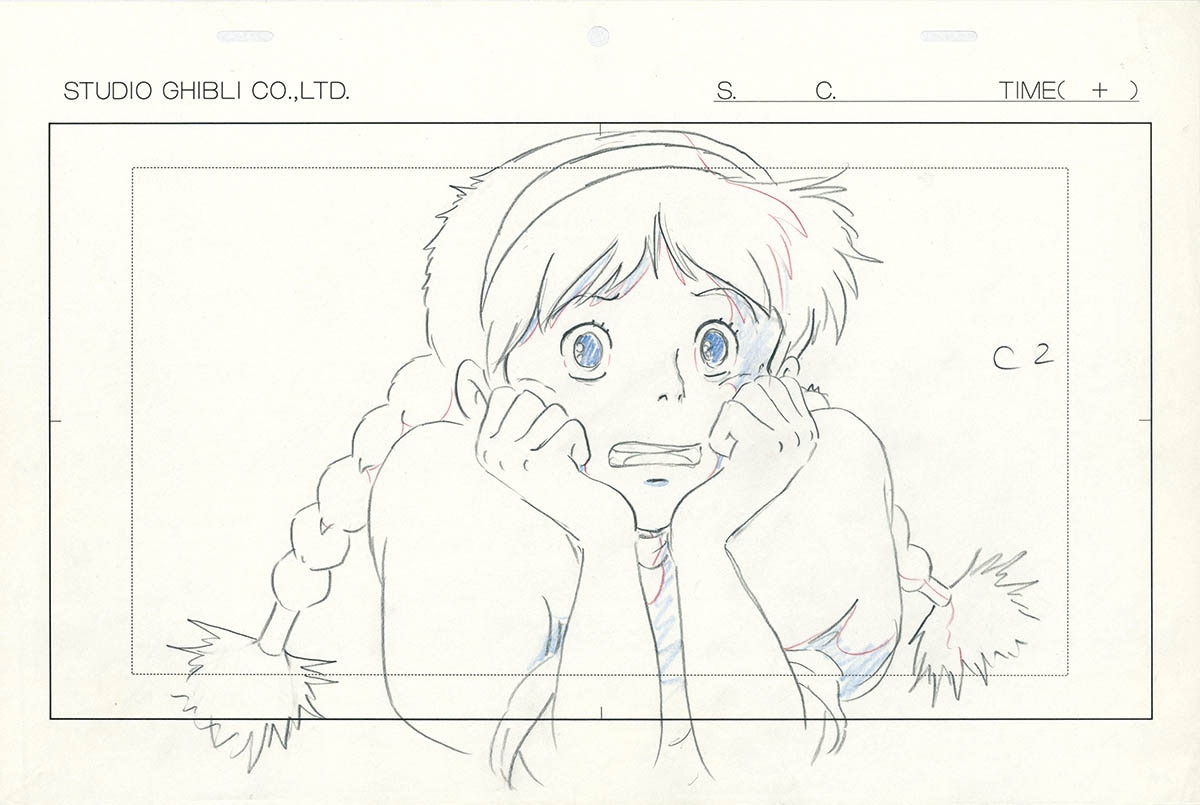 3386] 天空の城ラピュタ ラフ原画 / 直筆:宮崎駿