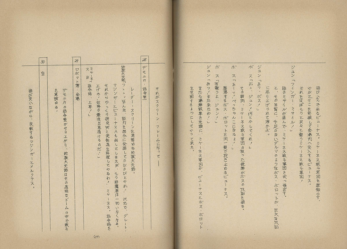 4617] グレートマジンガー #41台本