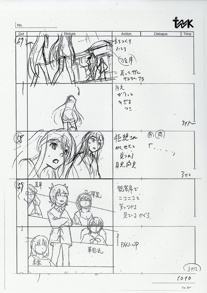 閃乱カグラ 絵コンテ