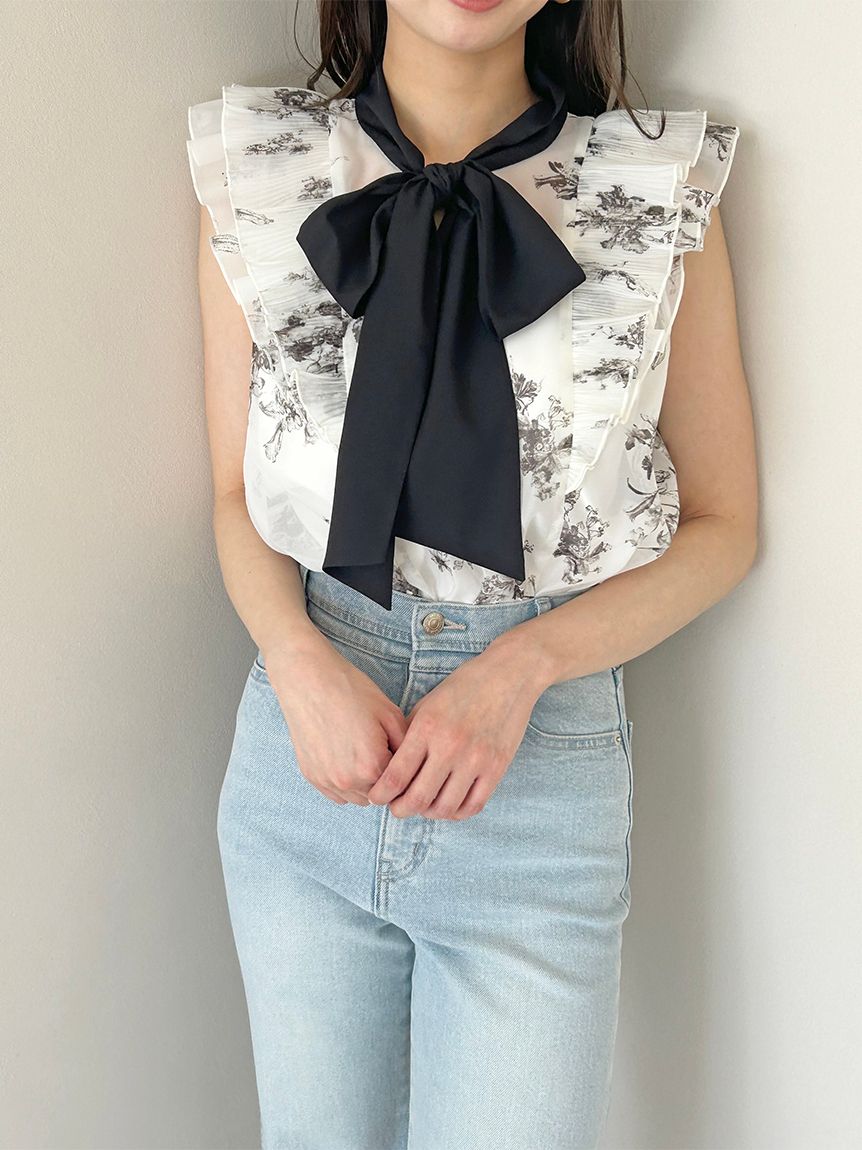 ノースリボウタイブラウス(シャツ・ブラウス)｜トップス｜SNIDEL