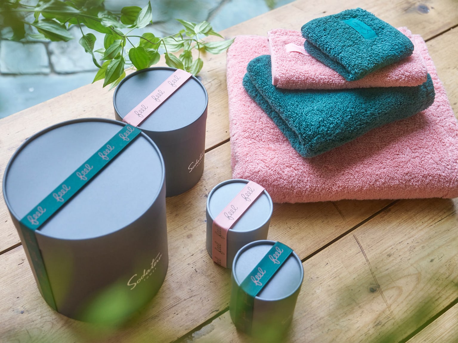 feel〈fresh morning〉フェイスタオル+リネンミスト ギフトセット