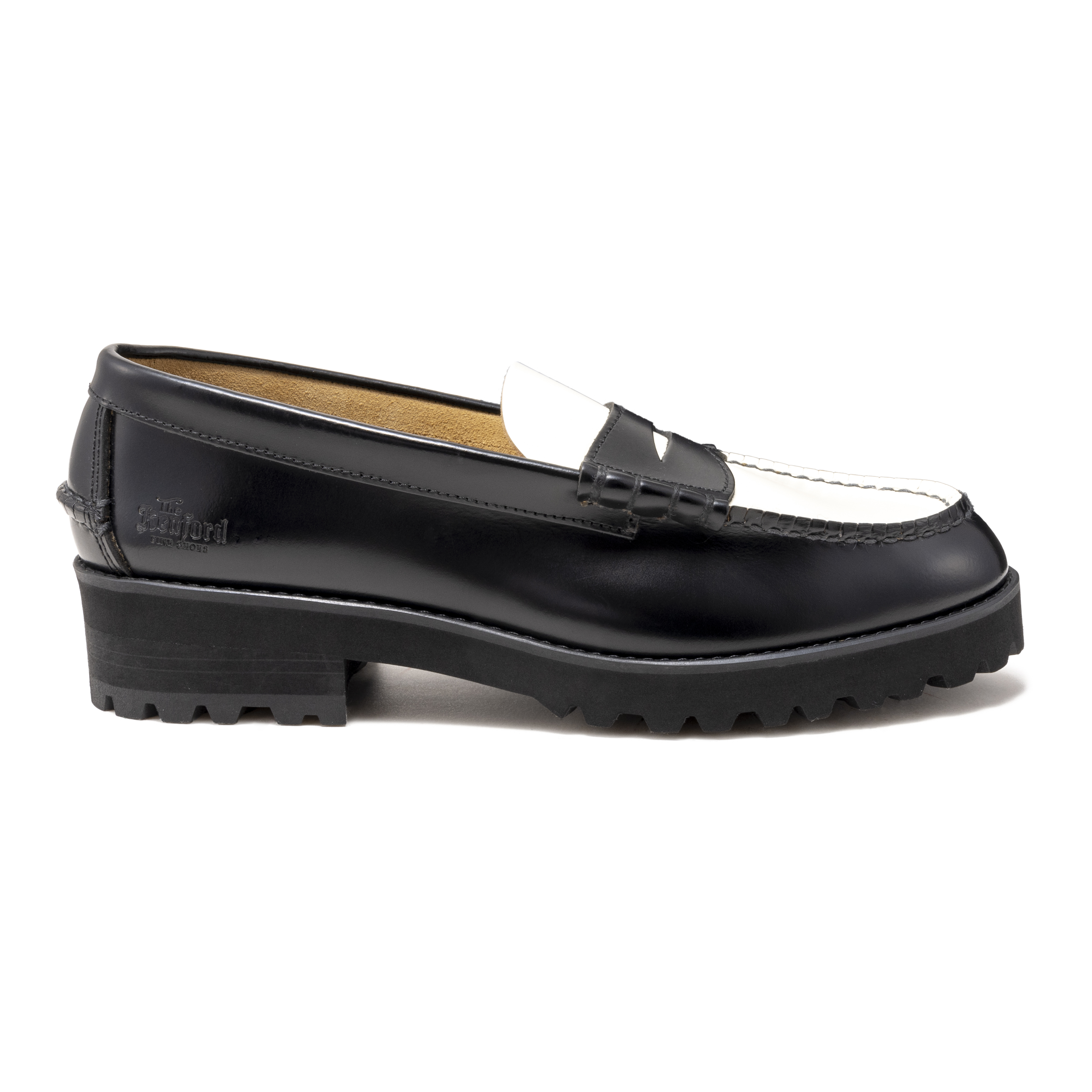 The Kenford Fineshoes WOMENS TANK SOLE LOAFERS / BLACK