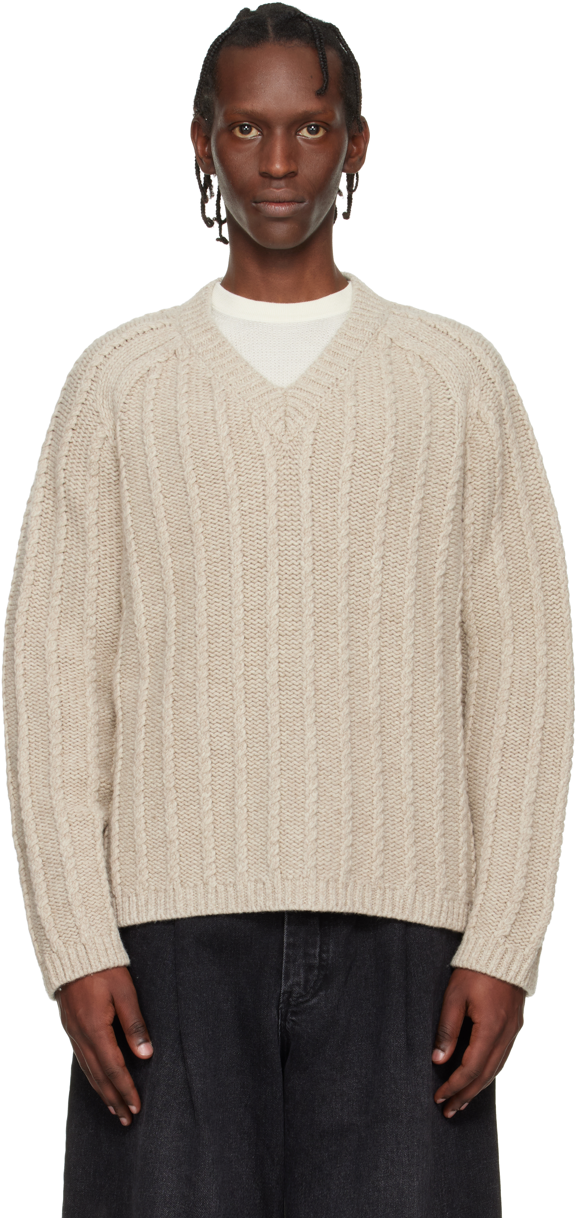 Studio Nicholson: ベージュ Sussex セーター | SSENSE 日本