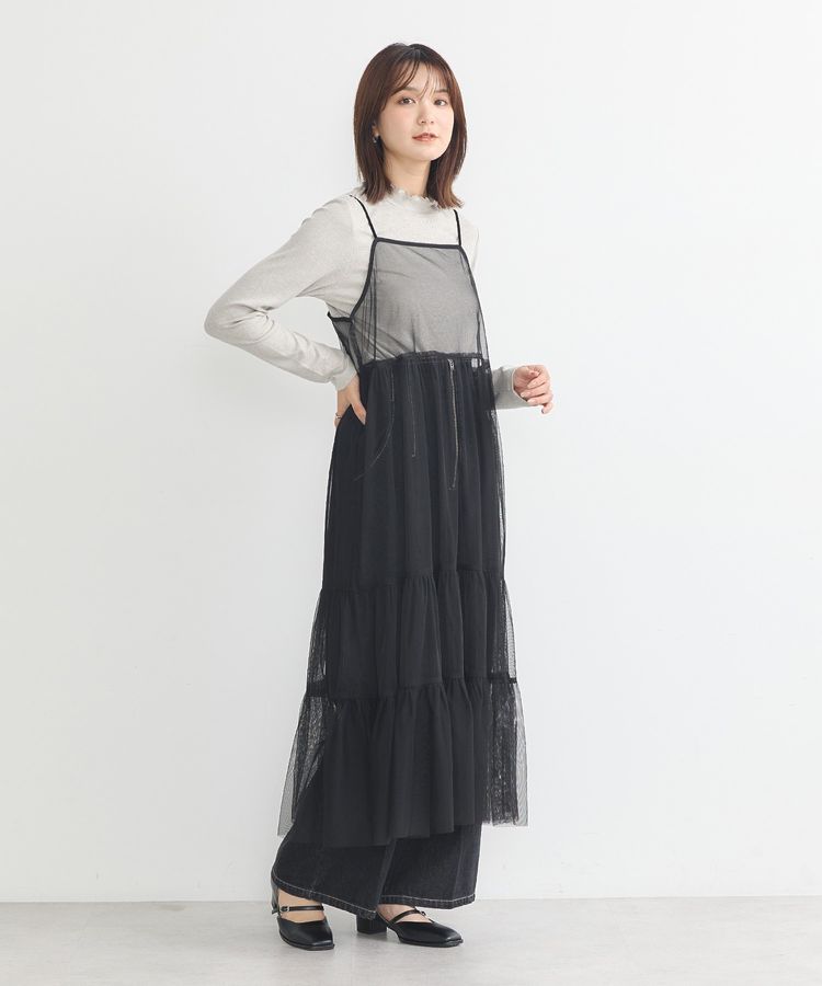 チュールティアードキャミワンピース/earth music&ecology（アース
