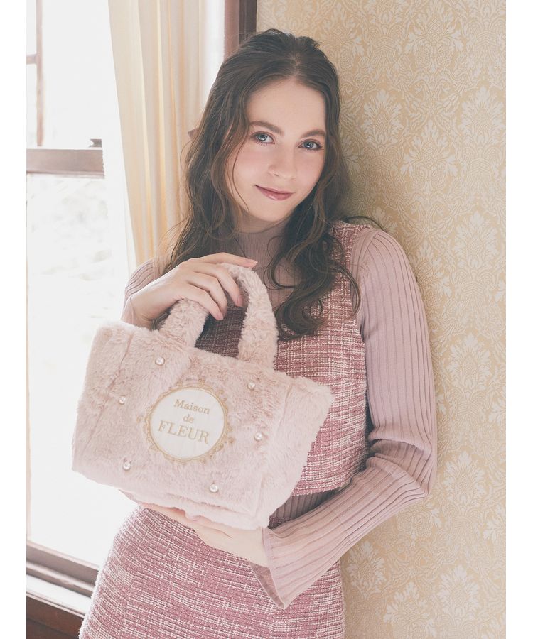 ファー2Wayトートバッグ/Maison de FLEUR（メゾン ド フルール）の