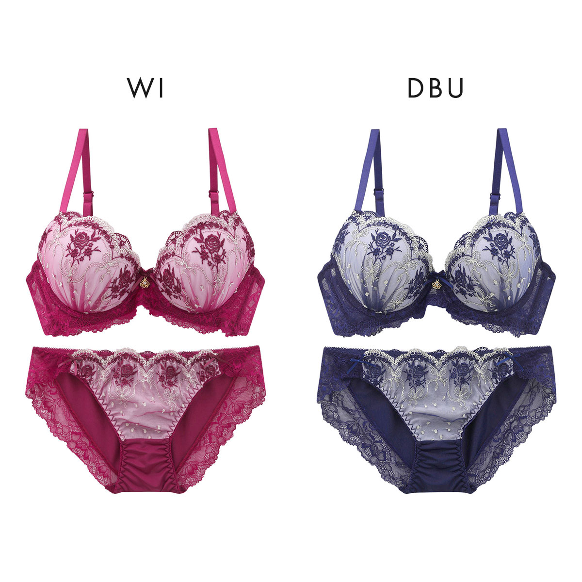 サンエイ 脇高 ロココ調ローズリボン ブラセット ABCD 脇肉 はみ肉