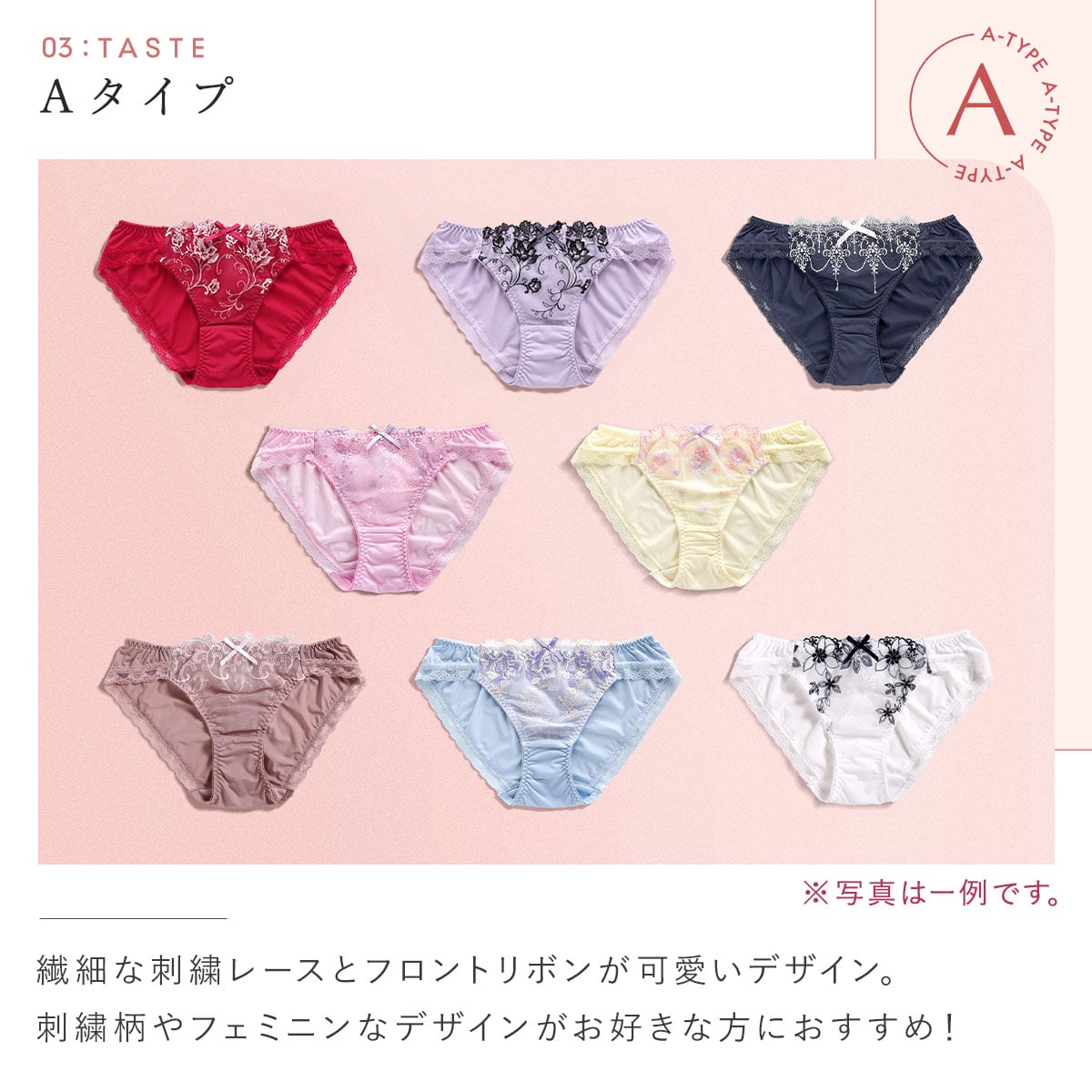 ショーツ スタンダード 5枚セット 福袋 選べる2タイプ おまかせ 刺繍