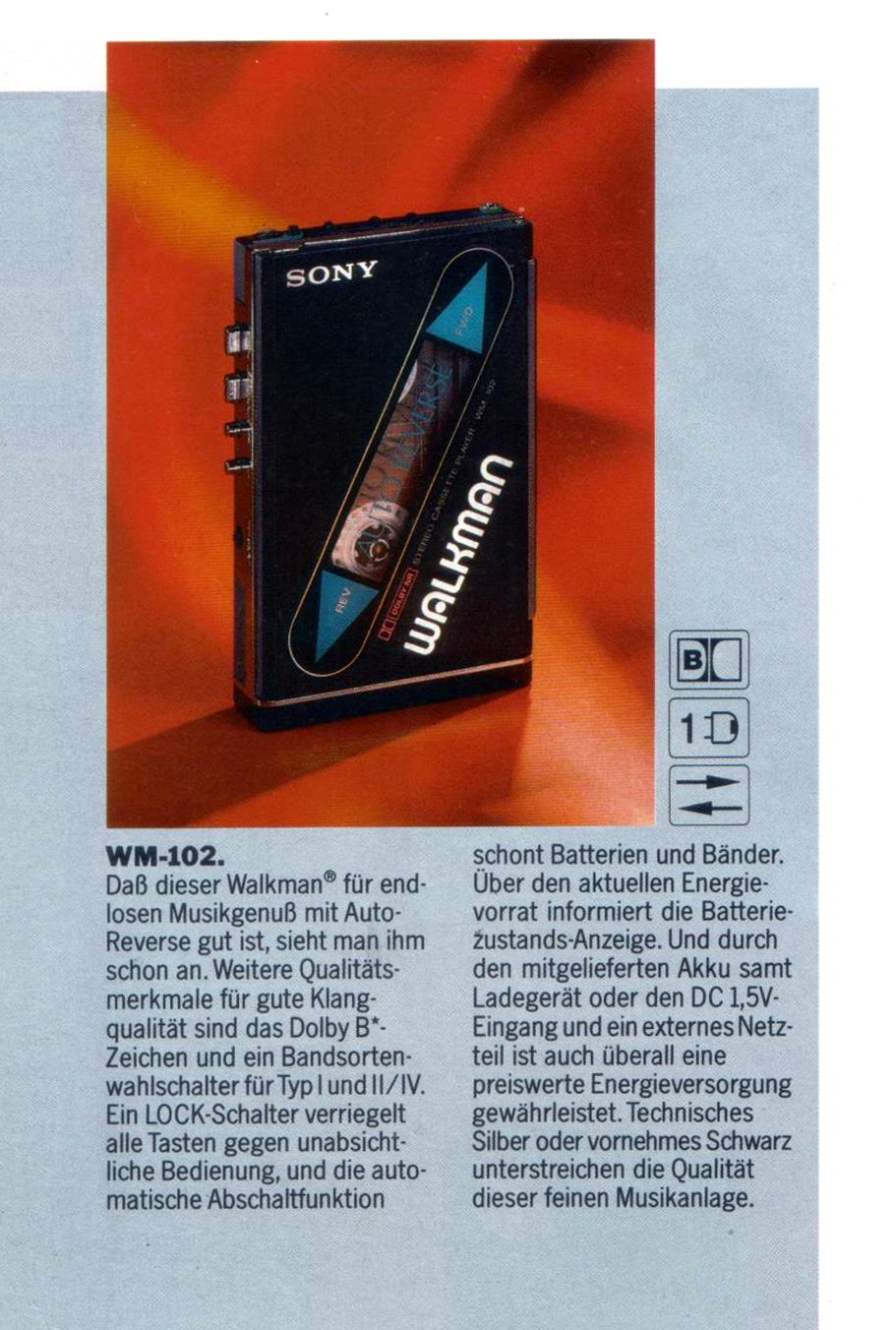 Sony WM-102 ▷ Walkman.land