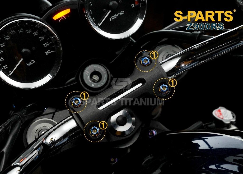Webike | S-PARTS エスパーツ ハンドルバクランプ用チタンボルトセット