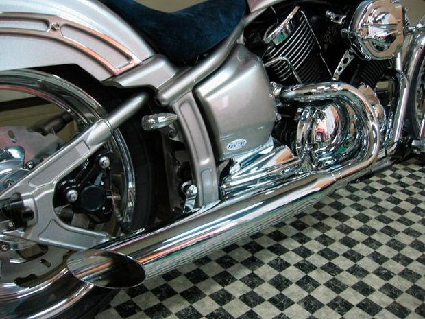 Webike | KENTEC ケンテック 極太スラッシュカット2IN1マフラー 90Φ