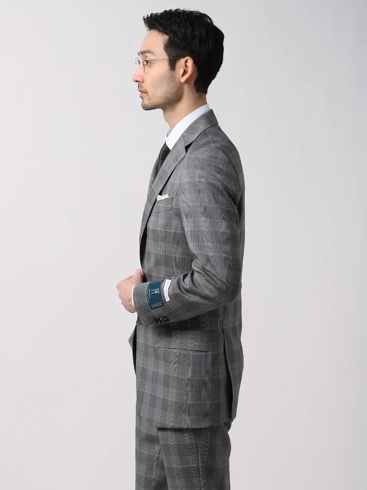 スーツ／3つボタン／尾州／HAND MADE／グレンチェック／TR24 | SUIT