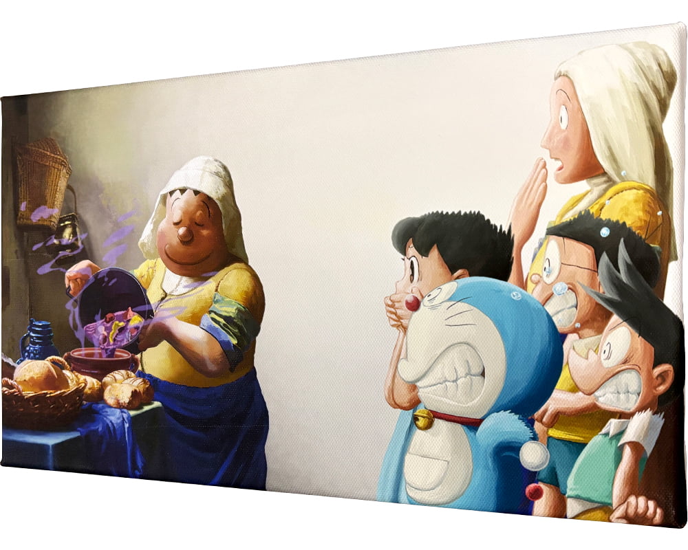 映画ドラえもん のび太の絵世界物語』名画ファブリックボード「牛乳を