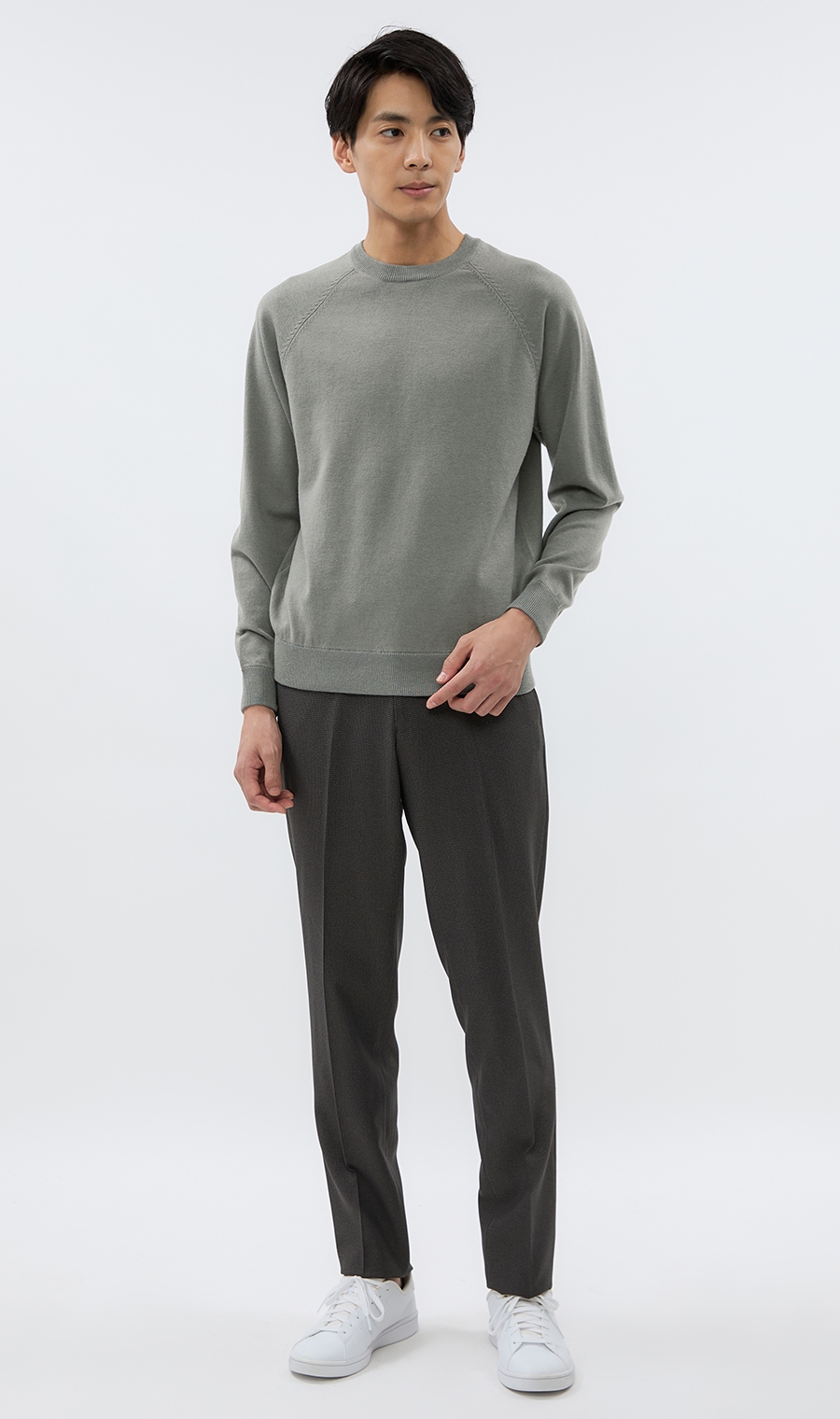 クルーネックニット【ゼロプレッシャー】 (ZEKN4101-32) | ZERO