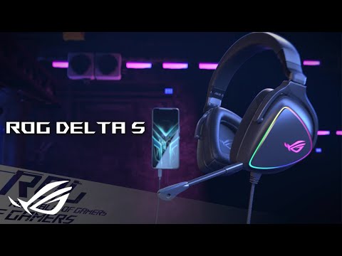 ゲーミングヘッドセット ROG Delta S ブラック [USB-C＋USB-A /両耳