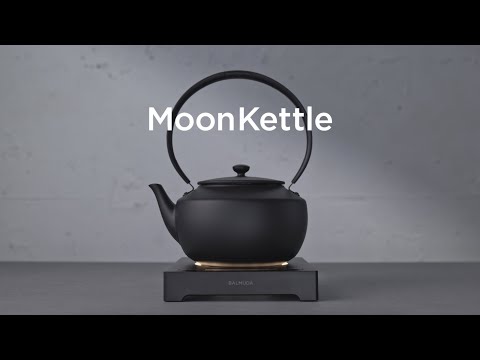 電気ケトル Moon Kettle （ムーンケトル） ブラック KPT02JP-BK [0.9L