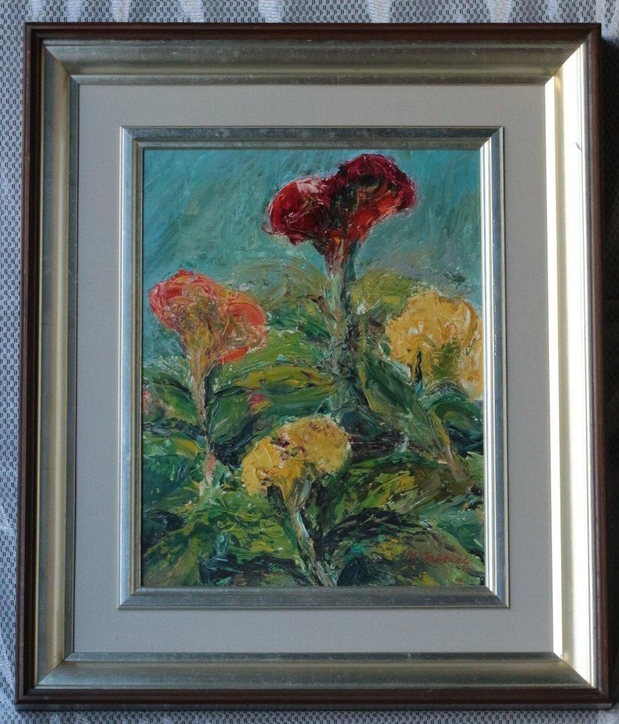 カラー F6／武石錦夫 (ボードに油彩) 商品番号34042001 - 絵のある