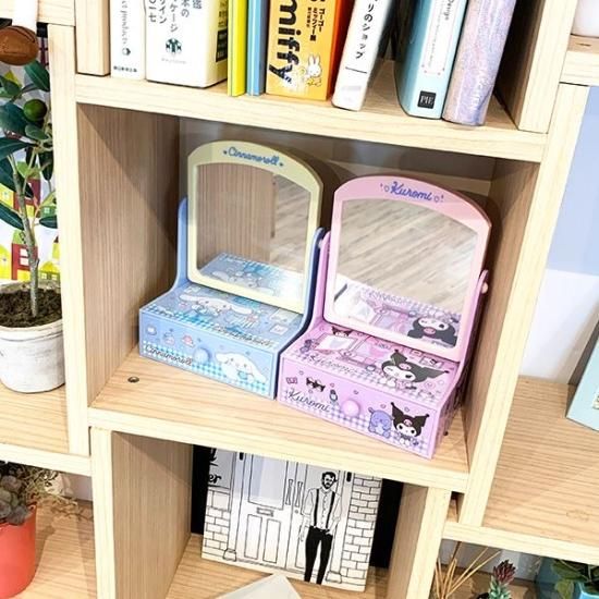 サンリオ クロミ ミニドレッサー 小物入れ 化粧品入れ 鏡 スタンド