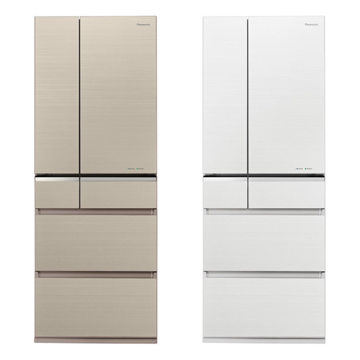 パナソニック、「微凍結パーシャル」を搭載した6ドア冷蔵庫2機種