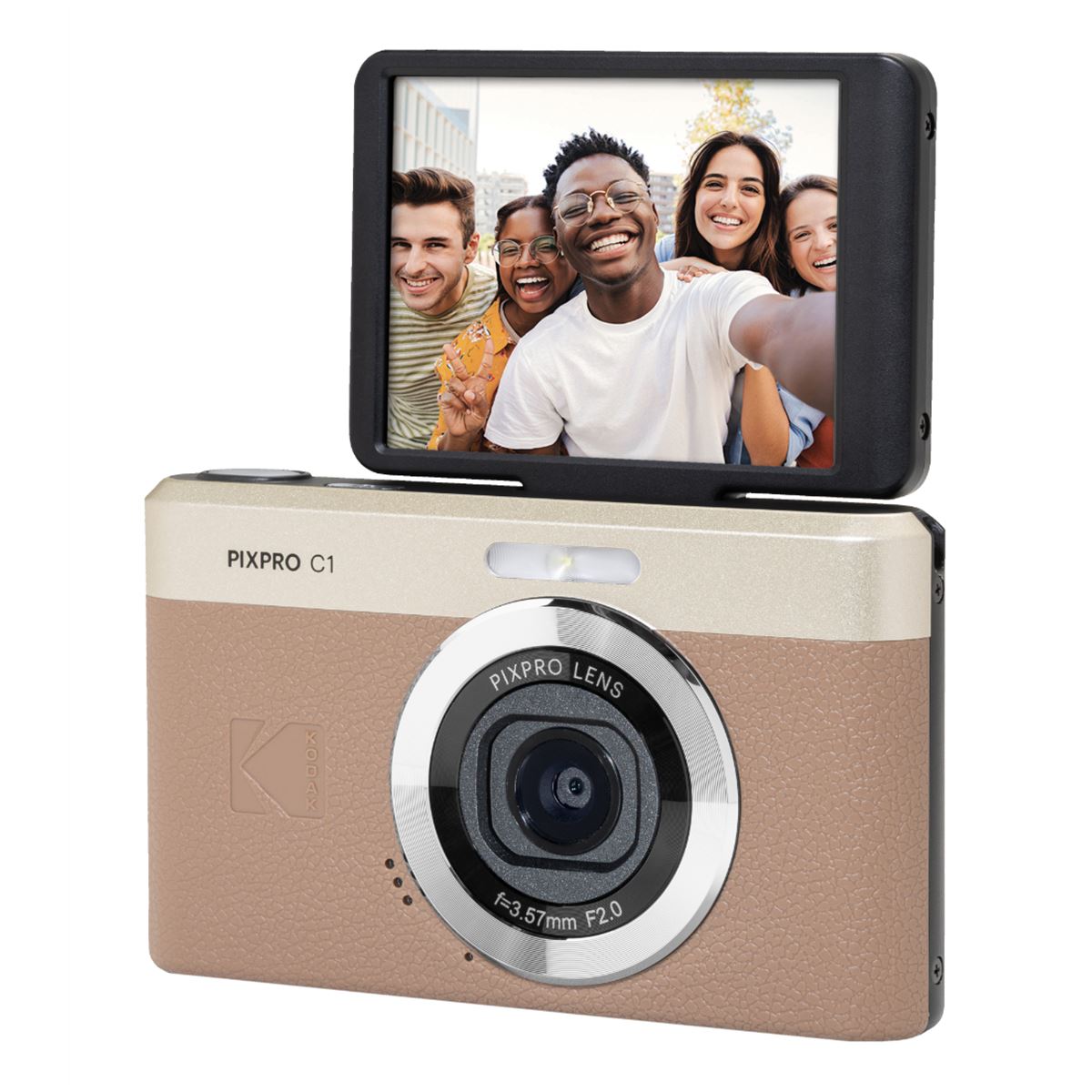 コダック、180度チルト式モニターを採用したコンパクトデジカメ「C1