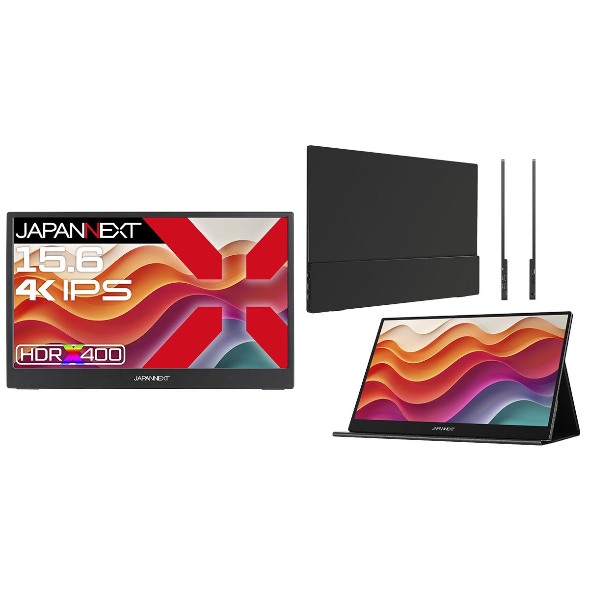 39,980円、JAPANNEXTの15.6型4Kモバイルモニター「JN-MD-IPS156U