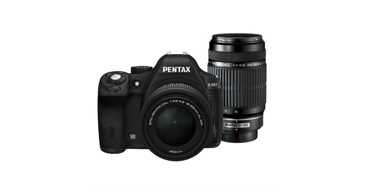 リコー、「PENTAX K-50」に「55-300」付きダブルズームキットを追加