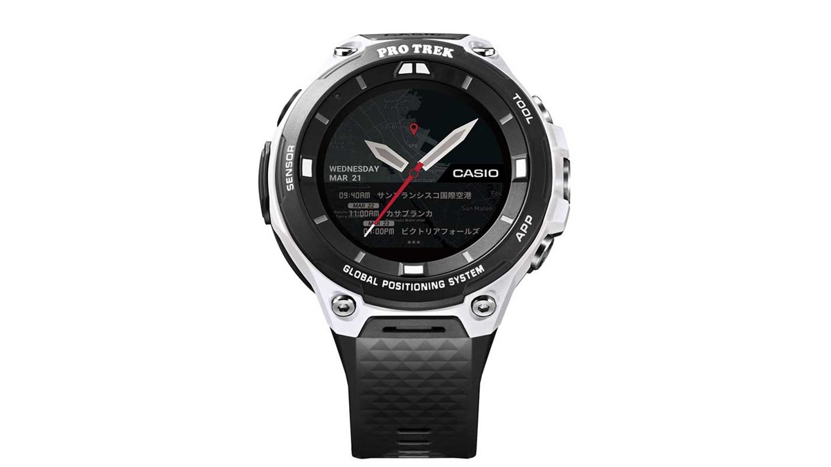 カシオ、スマートウォッチ「WSD-F20」に蛍石をイメージした限定カラー