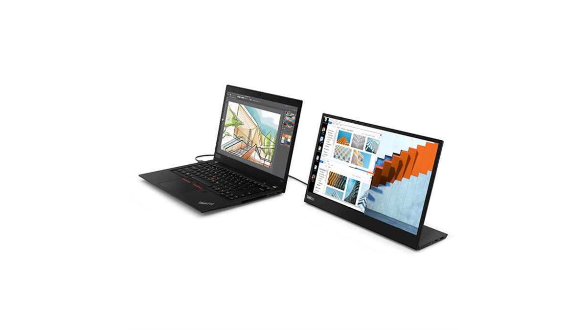 レノボ、36,000円の14型フルHDモバイルモニター「ThinkVision M14