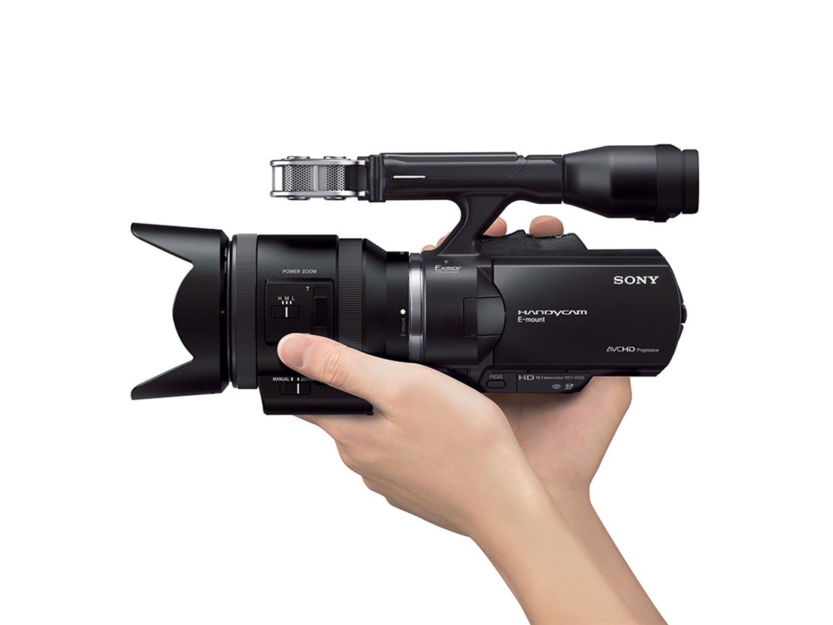 ソニー、電動ズームに対応したEマウントハンディカム「NEX-VG30
