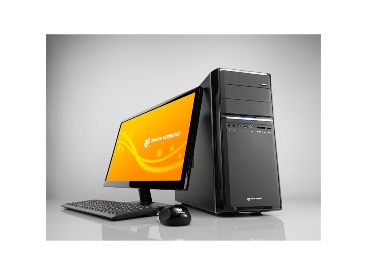 マウス、第6世代Core搭載のタワー/ミドルタワー/スリム型デスクトップ