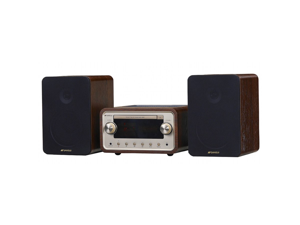 SANSUI、真空管ハイブリッドアンプ搭載のレトロ調コンポ「SMC-300BT