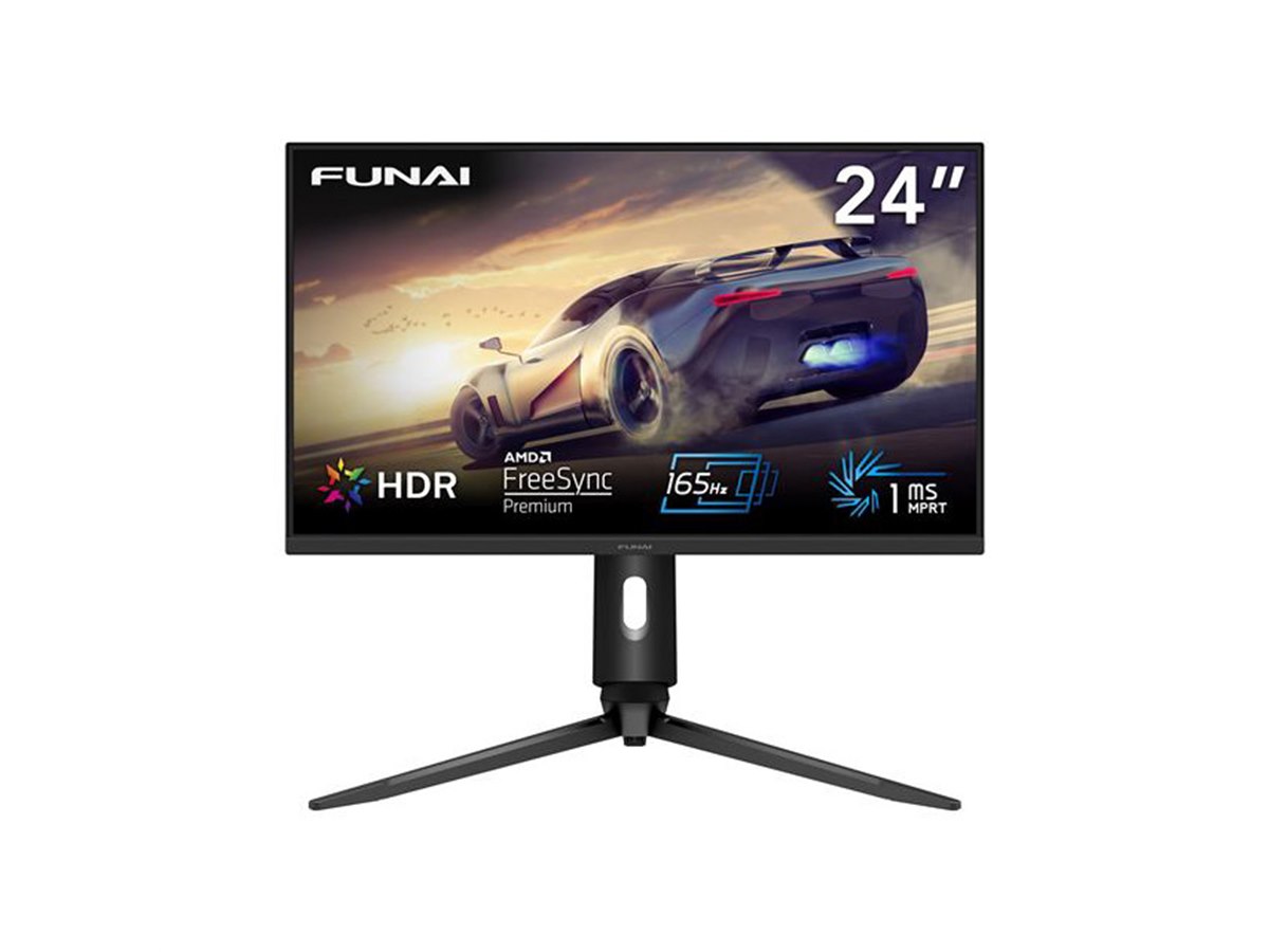 ヤマダ独占「FUNAI」より、最大165Hz駆動の24型ゲーミングモニター