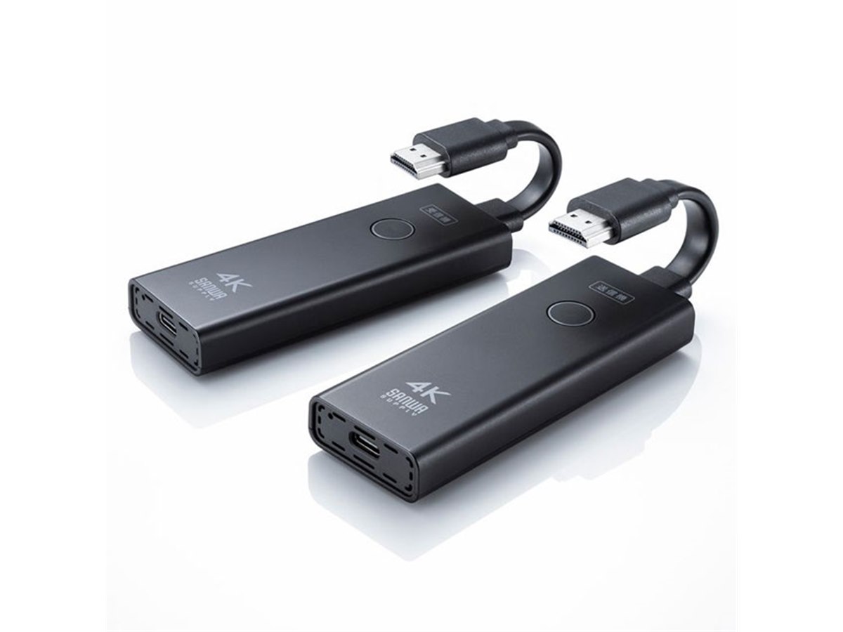 サンワ、4K映像をワイヤレス出力できるHDMIエクステンダー「VGA