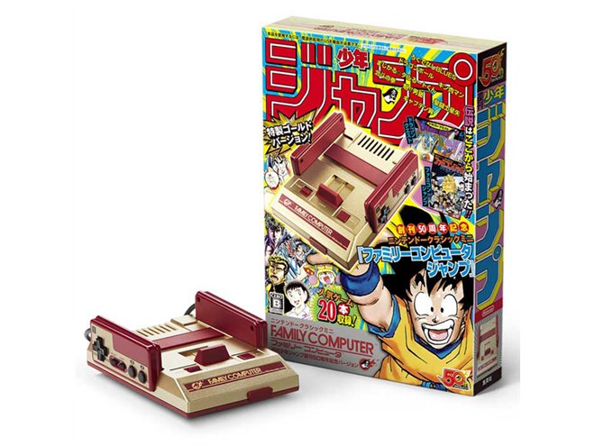 任天堂、少年ジャンプ50周年バージョンの「ミニファミコン」を7,980円