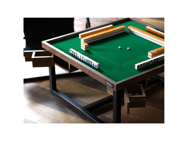 ビーズ、モダンなローテーブルが麻雀卓に早変わりする「シークレット