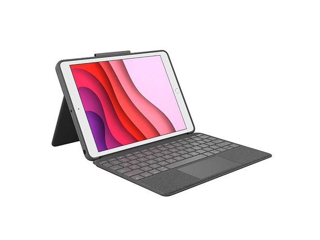 ロジクール、トラックパッド付きのiPad用キーボード一体型ケース