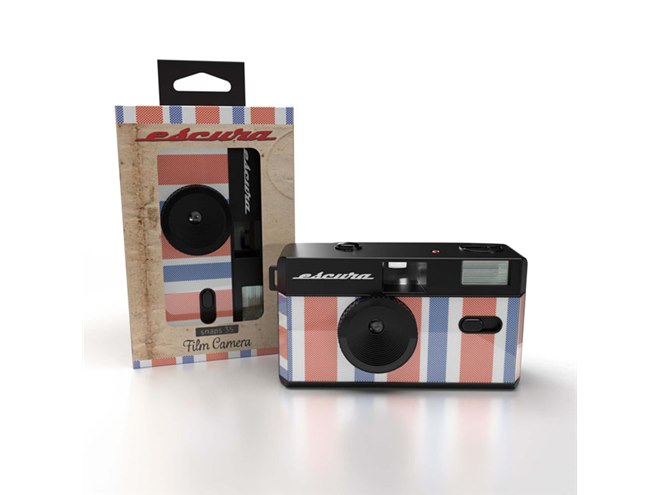 レトロビンテージ風の35mmフィルムカメラ「Escura snaps 35 Film