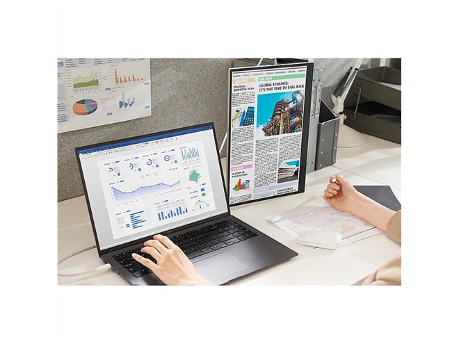LG、「LG gram」シリーズの16型ポータブル液晶ディスプレイ - 価格.com