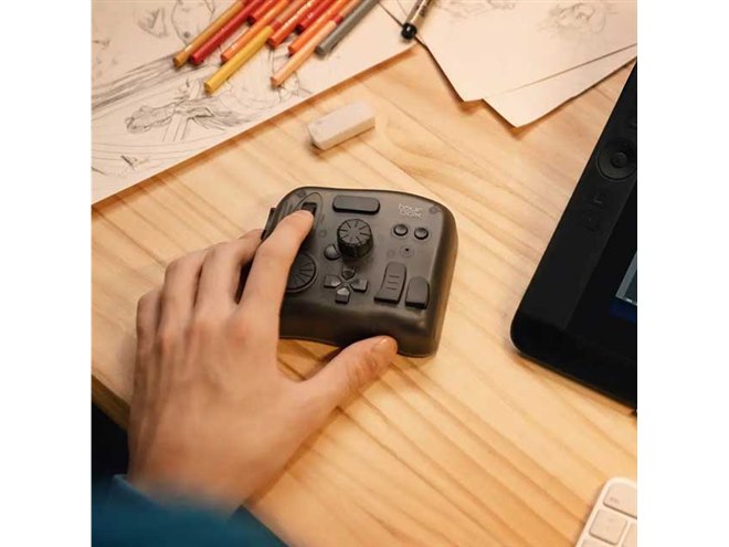 クリエイティブ用の左手デバイスにBluetoothモデル、「TourBox Elite